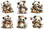 Whimsical Easter Panda Clipart, a Graphic by CitraGraphics (Thumbnail 3 of 5)