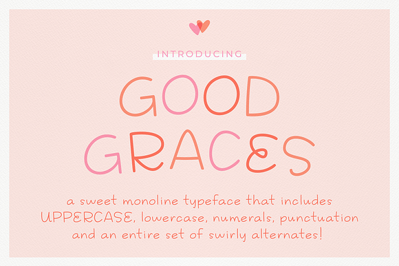 Good Graces | a cute & playful font preview 5