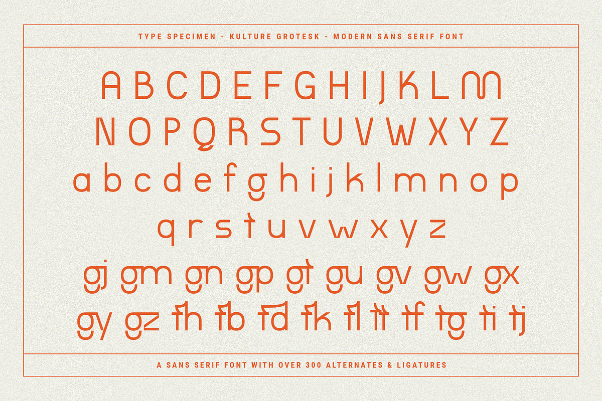 KULTURE GROTESK - Modern Sans Serif, a Sans Serif Font by SilverStag Type Foundry (Photo 21 of 27)