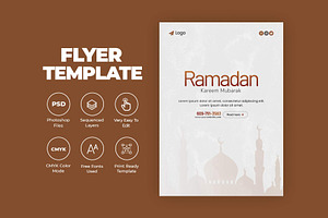Minimal Elegant Ramadan Flyer, a Flyer Template by Saman Osama