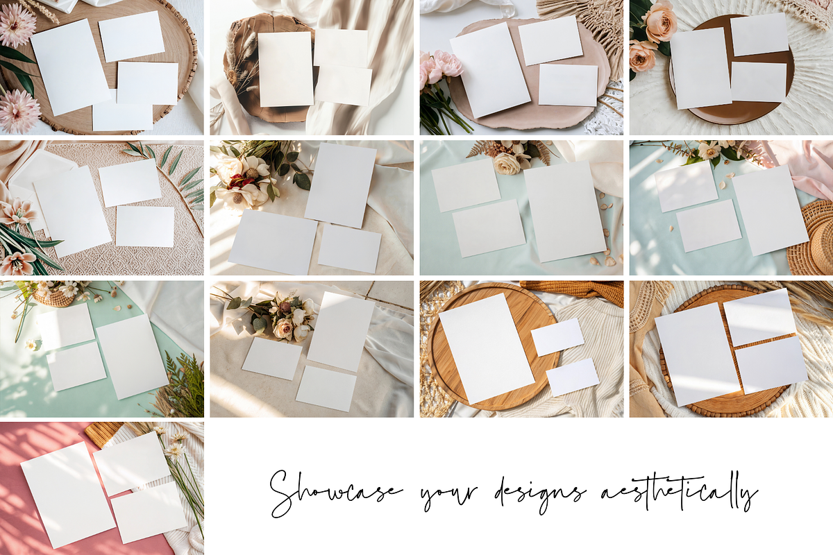 Wedding Invitation Suite Mockup Bund, a Product Mockup by TatiMockup (Photo 3 of 8)