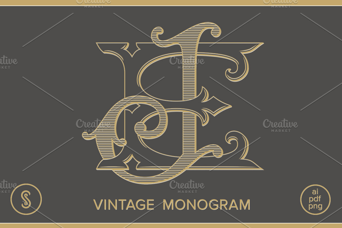 EJ Monogram JE Monogram, a Branding & Logo Template by Shuler Studio (Photo 1 of 6)