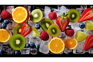 refreshing cube ice background ai, a Food & Drink Photo by pikepicture