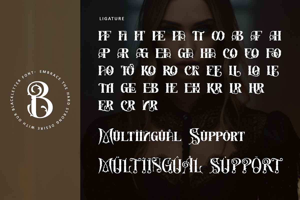 Blacker Gothic, a Blackletter Font by Letterara (Photo 12 of 15)