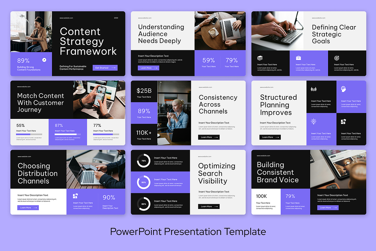 Content Strategy Framework, a Presentation Template by Sixtemp (Photo 2 of 3)