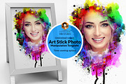 Art Stick Photo Template, an Action Add-On by MRI STUDIO (Thumbnail 1 of 10)