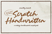Scratch Handwritten Font, a Handwritten Font by Timurtype (Thumbnail 1 of 7)