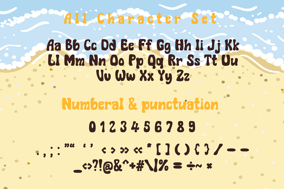 Retro Beach is a retro groovy font, a Sans Serif Font by Brown Cupple (Photo 4 of 7)