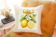 Lemon Coquette Bow Summer PNG, a Work Illustration by Sublimation Artist (Thumbnail 9 of 9)