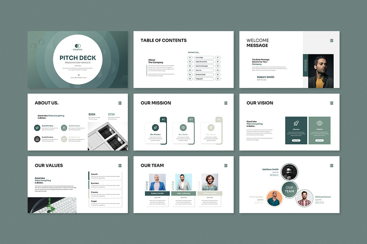 Pitch Deck Presentation preview 2