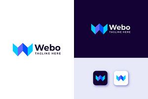Modern W Letter Logo Design Template, a Branding & Logo Template by Sagar Gabol