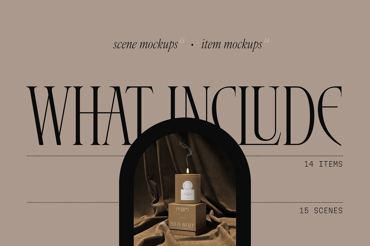 ETHE - Box&Candle mockups, a Packaging Mockup by Creatoom (Photo 10 of 15)