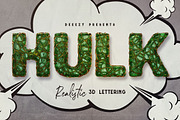 Hulk – 3D Lettering, a Graphic by Deeezy (Thumbnail 1 of 6)