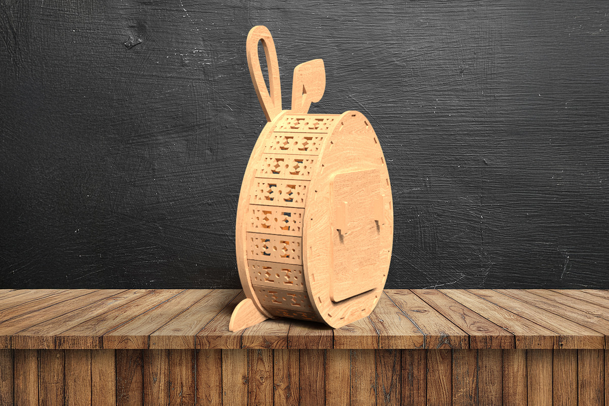 Laser Cut Easter Bunny File, a Pattern Graphic by Pinnacle PNGs (Photo 5 of 5)