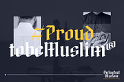 Bulughul Marom - Modern Blackletter, a Blackletter Font by Mokatype Studio (Thumbnail 5 of 10)
