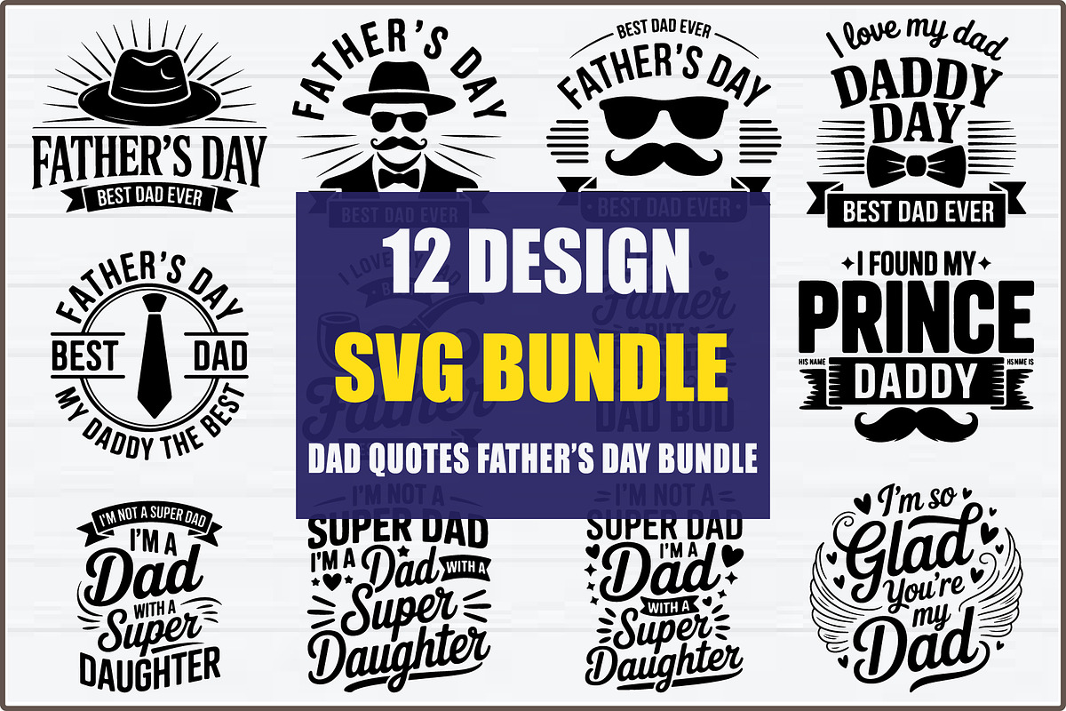 Father’s Day Shirt SVG Bundle, an Object Graphic by jahid234 (Photo 1 of 13)