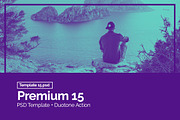 PSD Template + Duotone Action, an Action Add-On by Graphicboom (Thumbnail 17 of 32)