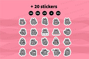 Raccoon Character Bundle, an Animal Illustration by Palau (Thumbnail 9 of 9)