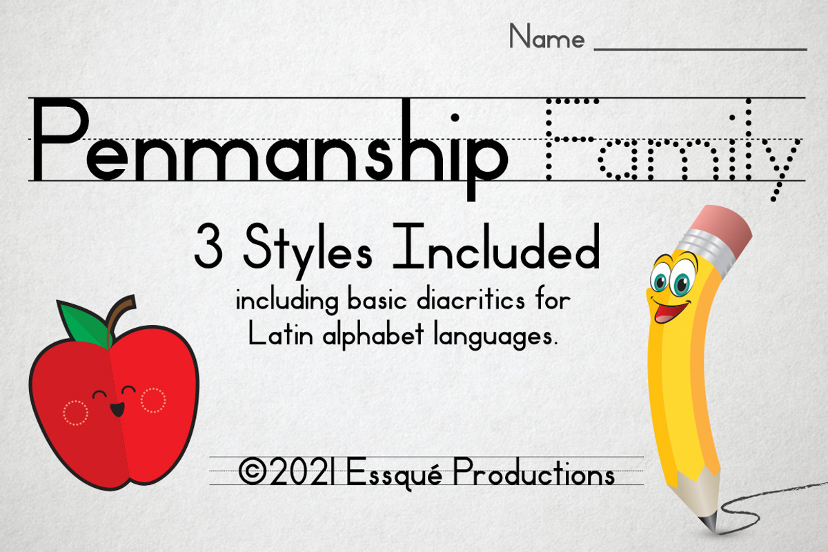 Penmanship Family, a Font by Essqué Productions (Photo 1 of 5)