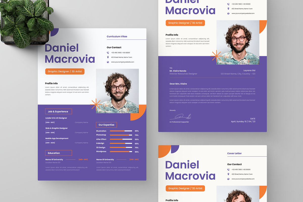 Geometric CV Resume, a Resume Template by Annora Studio (Photo 5 of 5)