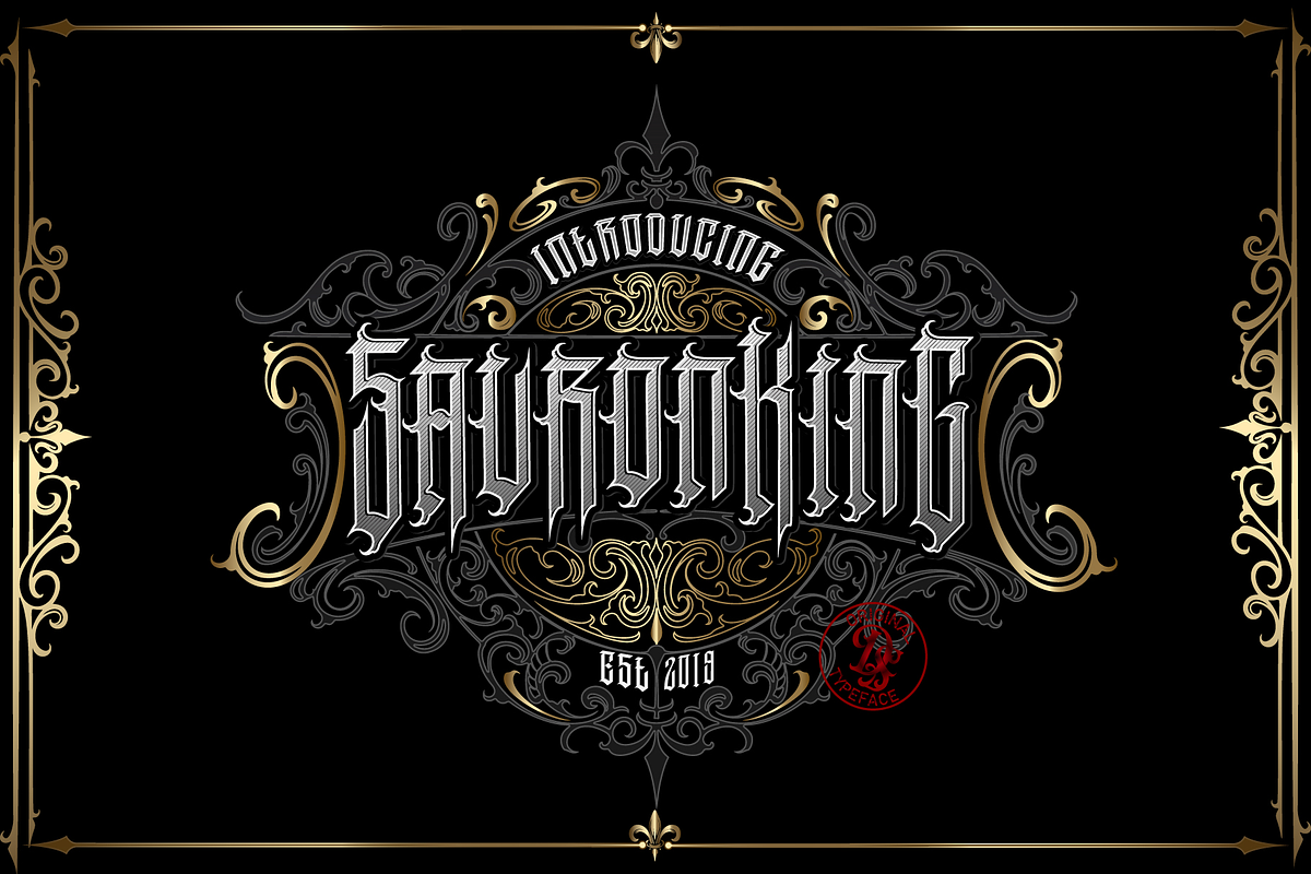 Blackletter Font Bundle #2, a Blackletter Font by dansdesign (Photo 4 of 10)