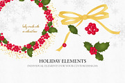 Holiday Alphabet Design Set, a Decorative Illustration by Maggie Stilwell Design (Thumbnail 6 of 10)