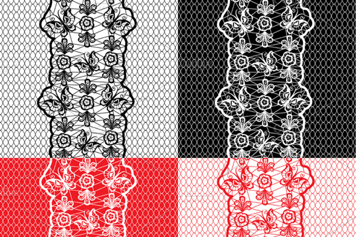 Set of Lace seamless patterns, a Pattern Graphic by Lian-art (Photo 4 of 4)