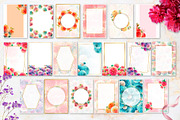 Watercolor Pompon Dahlia flower, a Card Template by Boo Guevara Shop (Thumbnail 6 of 15)
