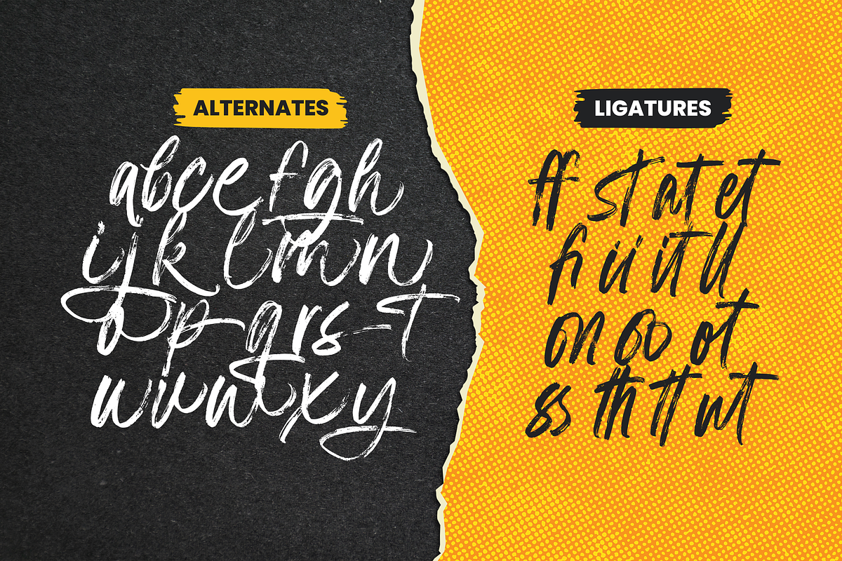 Artmash Font, a Handwritten Font by Graphue (Photo 5 of 9)