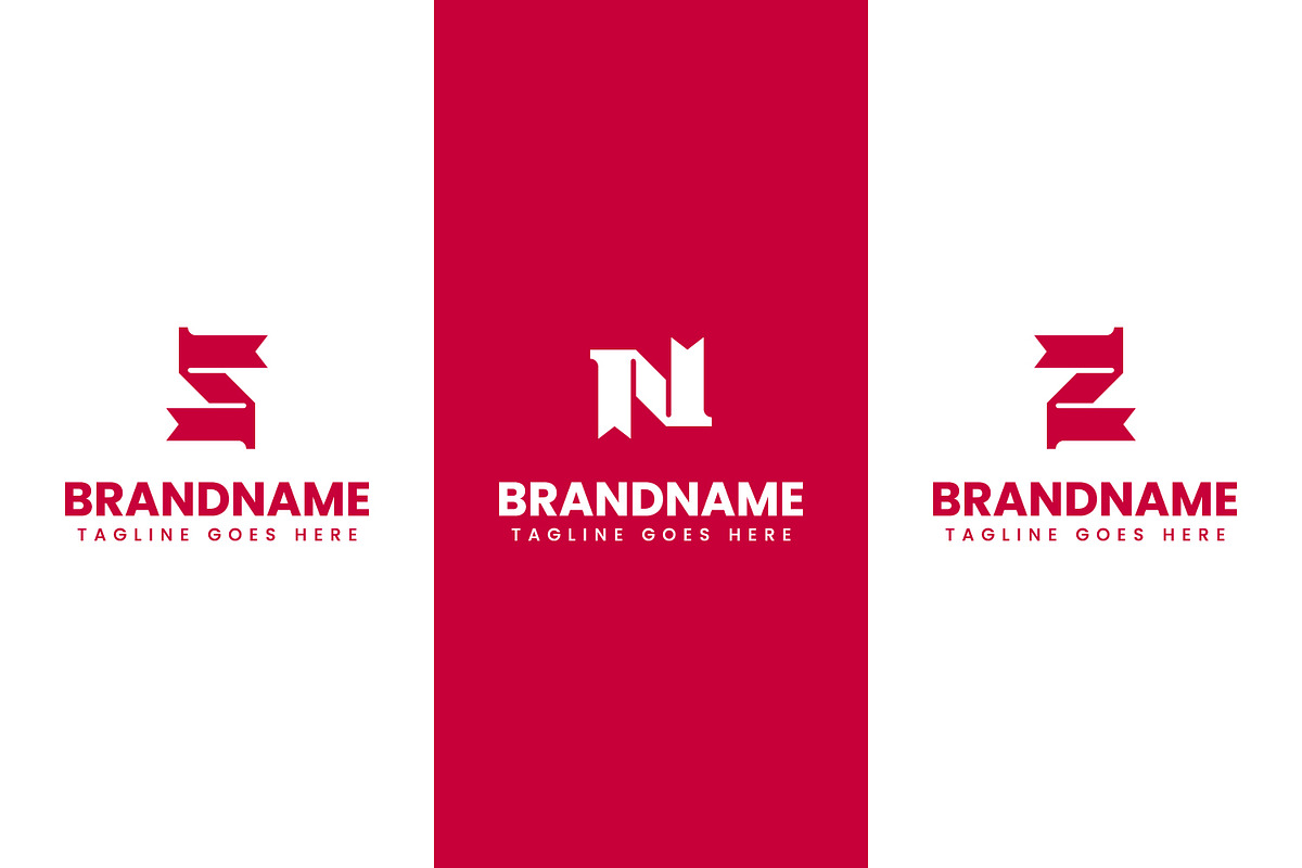 Letter S N Z Bookmark Education Logo, a Branding & Logo Template by Pray Art Design Studio