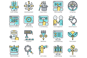 88 Digital Marketing Icons | Aqua, an Outline Icon by Flat Icons (Thumbnail 4 of 6)