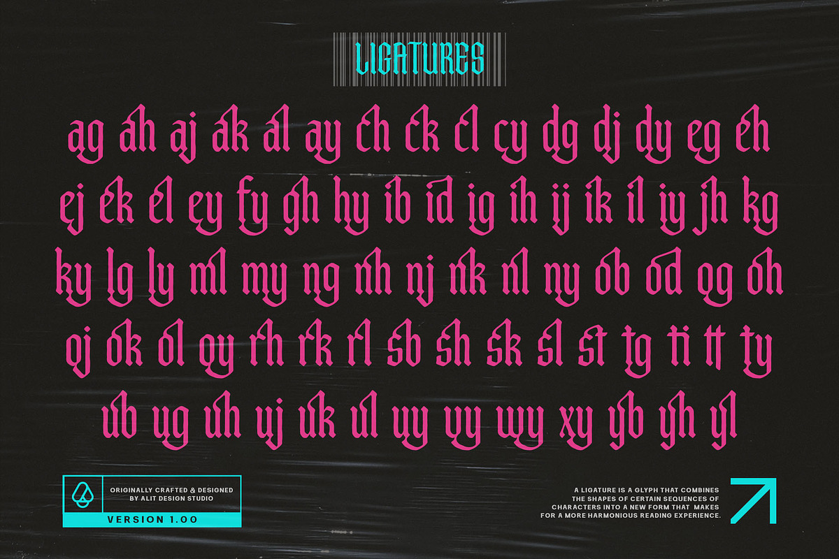 Bonyland Blackletter Font, a Blackletter Font by alit design (Photo 13 of 15)