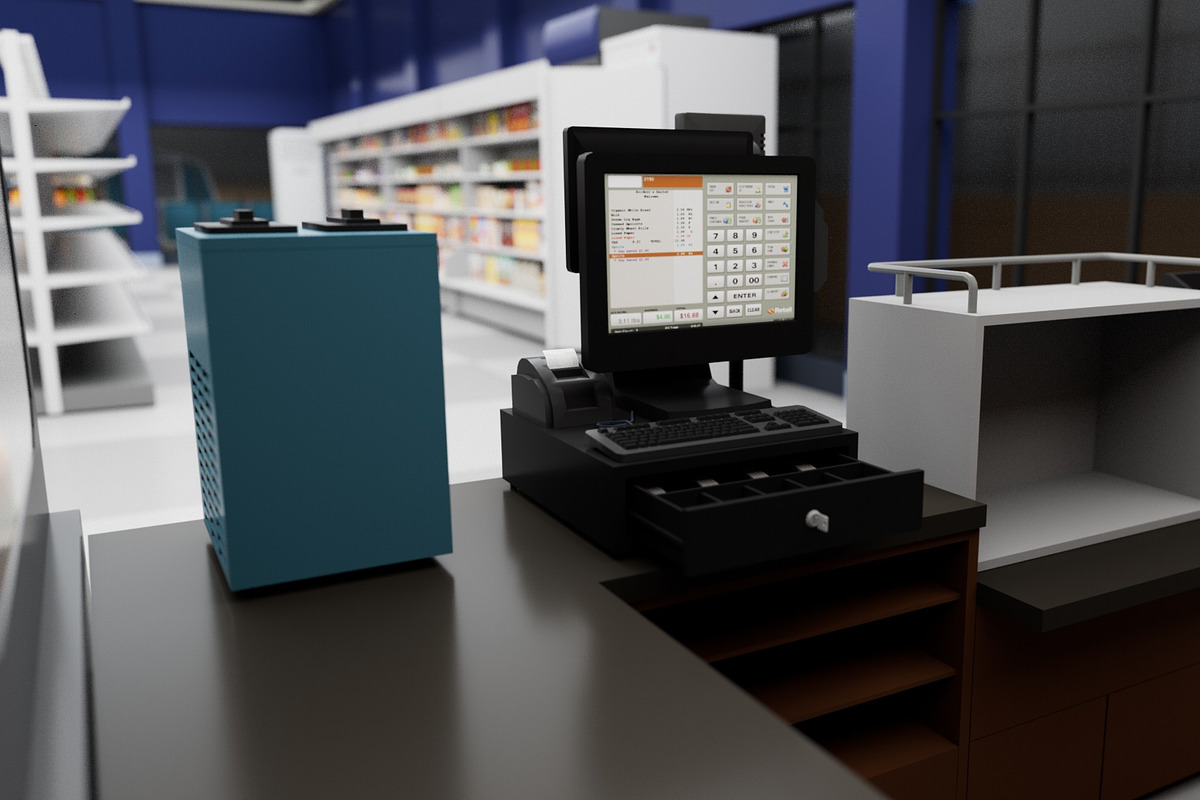 City Supermarket Building Interior, an Architecture 3D Model by multimedia4ds (Photo 11 of 24)