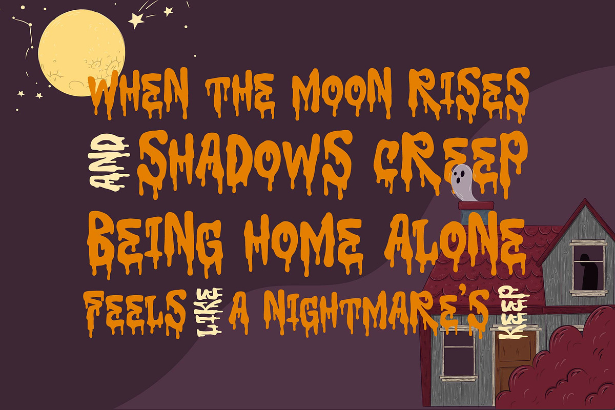 Zomblo | Halloween Horror Font, a Script Font by Denustudios (Photo 5 of 12)