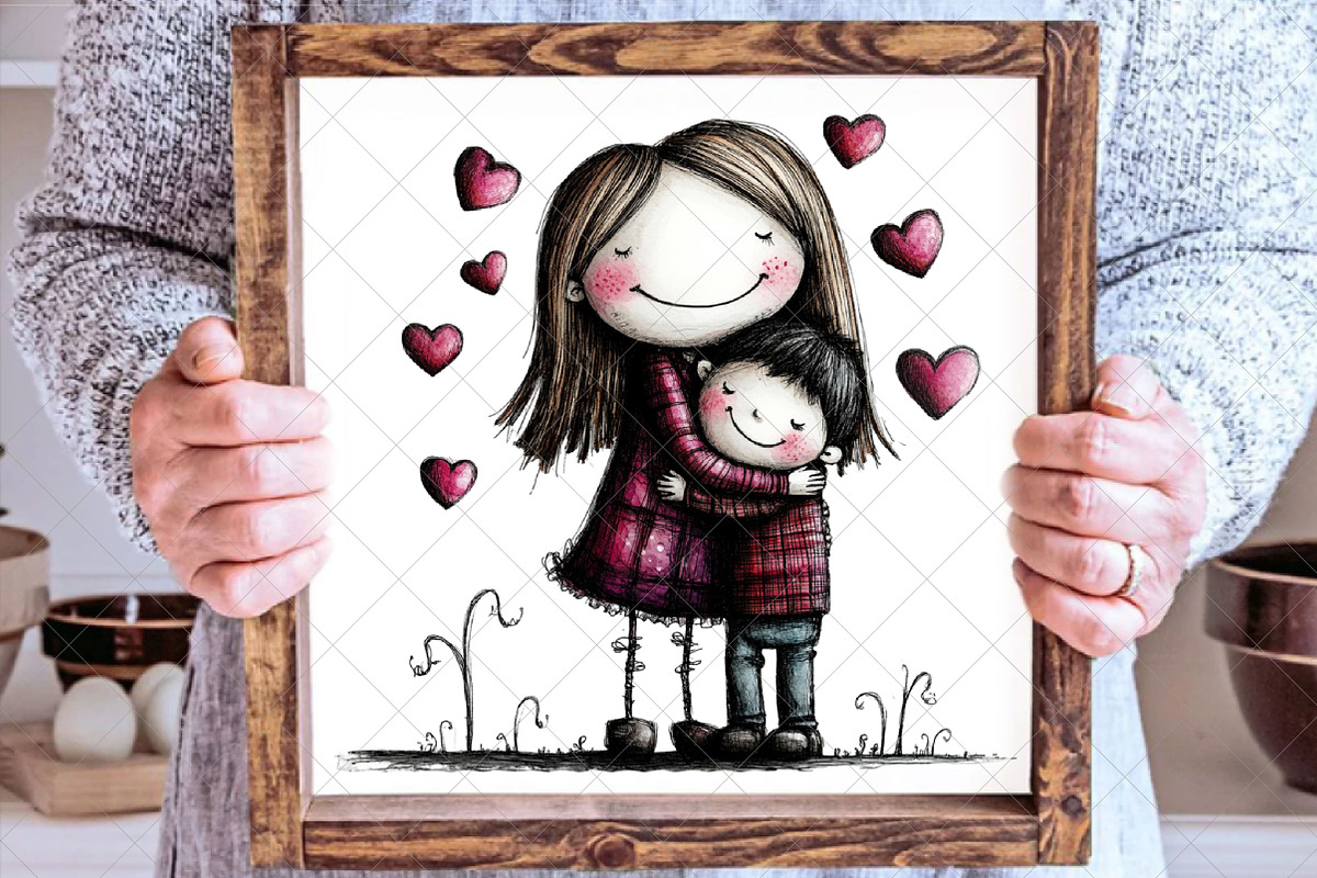 Quirky Valentine Old Couple Clipart, an Illustration by SinaCreation (Photo 5 of 7)