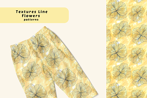 Textures Line Flowers