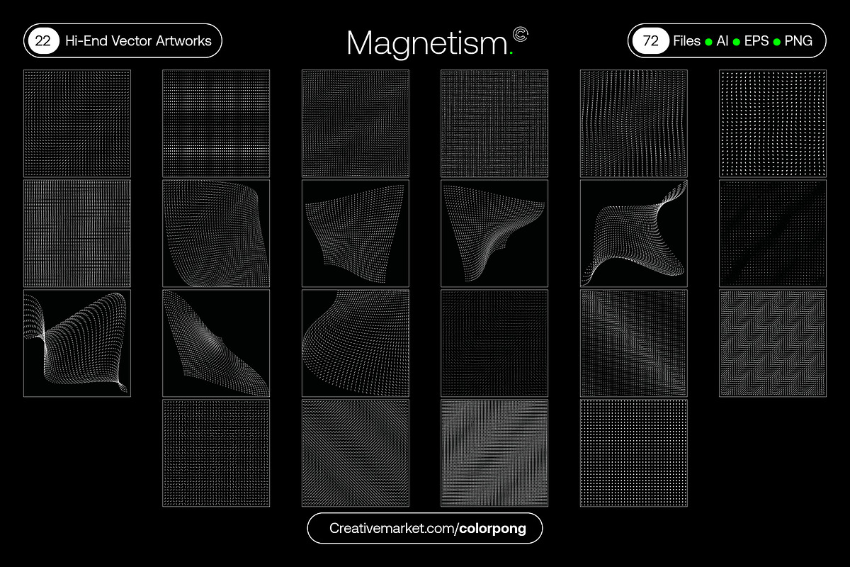 Magnetism - Vector Bundle, a Pattern Graphic by Colorpong (Photo 13 of 14)