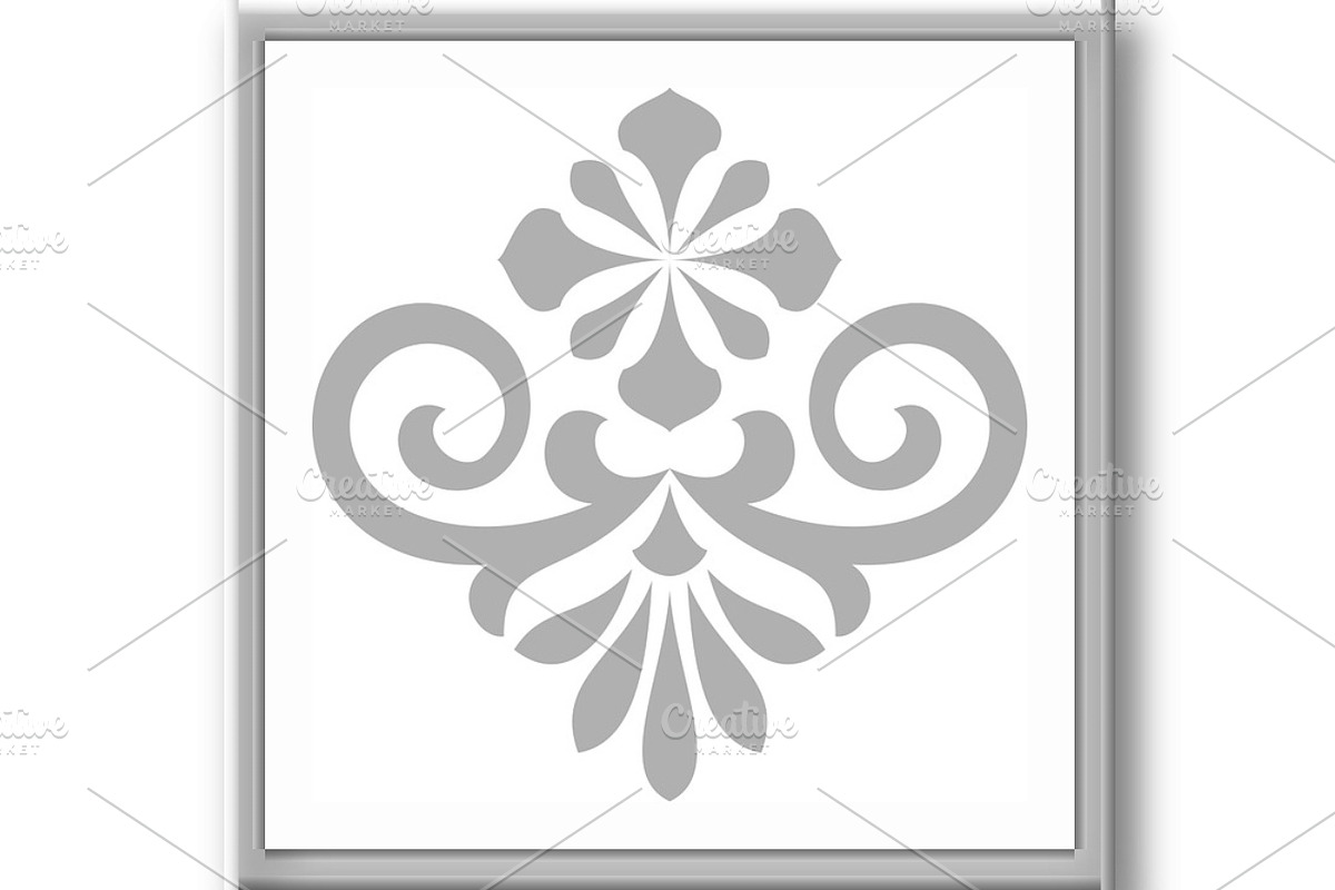Damask graphic ornament. Floral, an Illustration by RODINA (Photo 2 of 3)