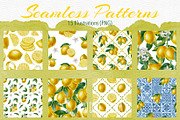 Lemon — Watercolor Illustration Set, a Food Illustration by Andre_Eva (Thumbnail 9 of 12)