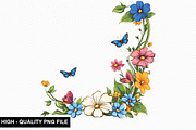 Spring Flower Border Clipart Bundle, an Illustration by crative8112 (Thumbnail 10 of 10)