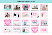 Y2k Pink Etsy Shop Kit Template, a Branding & Logo Template by Anna Design Studio (Thumbnail 4 of 8)