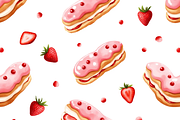 Eclairs Pastry Bundle Set, a Food Illustration by PLUM&FIGS (Thumbnail 6 of 7)