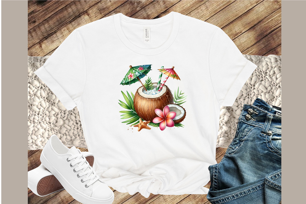 Watercolor Summer Travel Clipart, an Illustration by Sublimation Artist (Photo 4 of 6)