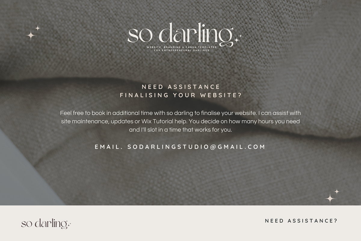 Photographer Wix Website Template, a Wix Template by So Darling Studio (Photo 33 of 37)