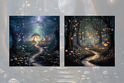Enchanted Forest Digital Papers, a Background Graphic by Curve Design (Thumbnail 9 of 12)