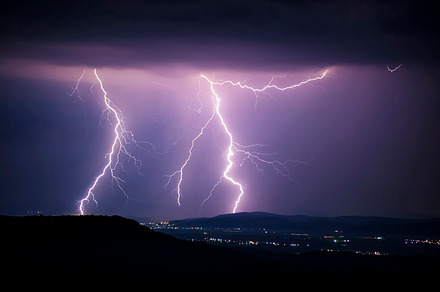 Lightning storm at night stock photo containing storm and thunder, a Nature Photo by Atmospheric visuals