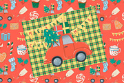 Christmas Retro Car Planner Stickers, a Design Template by DigitalDesignAI (Thumbnail 6 of 10)