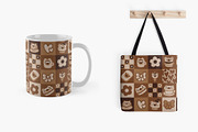 Cute cafe bear pattern, a Pattern Graphic by Viaireshop (Thumbnail 6 of 6)