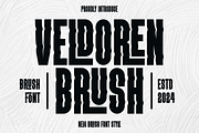 VELDOREN BRUSH - Modern Font, a Sans Serif Font by Viswal Studio (Thumbnail 1 of 8)