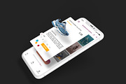 iPhone X Multilayer Mockup #1, an iPhone Mockup by Seven Lights (Thumbnail 4 of 5)